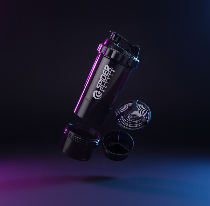 Shaker Protéiné 3 Compartiments - L'Essentiel de Votre Entraînement